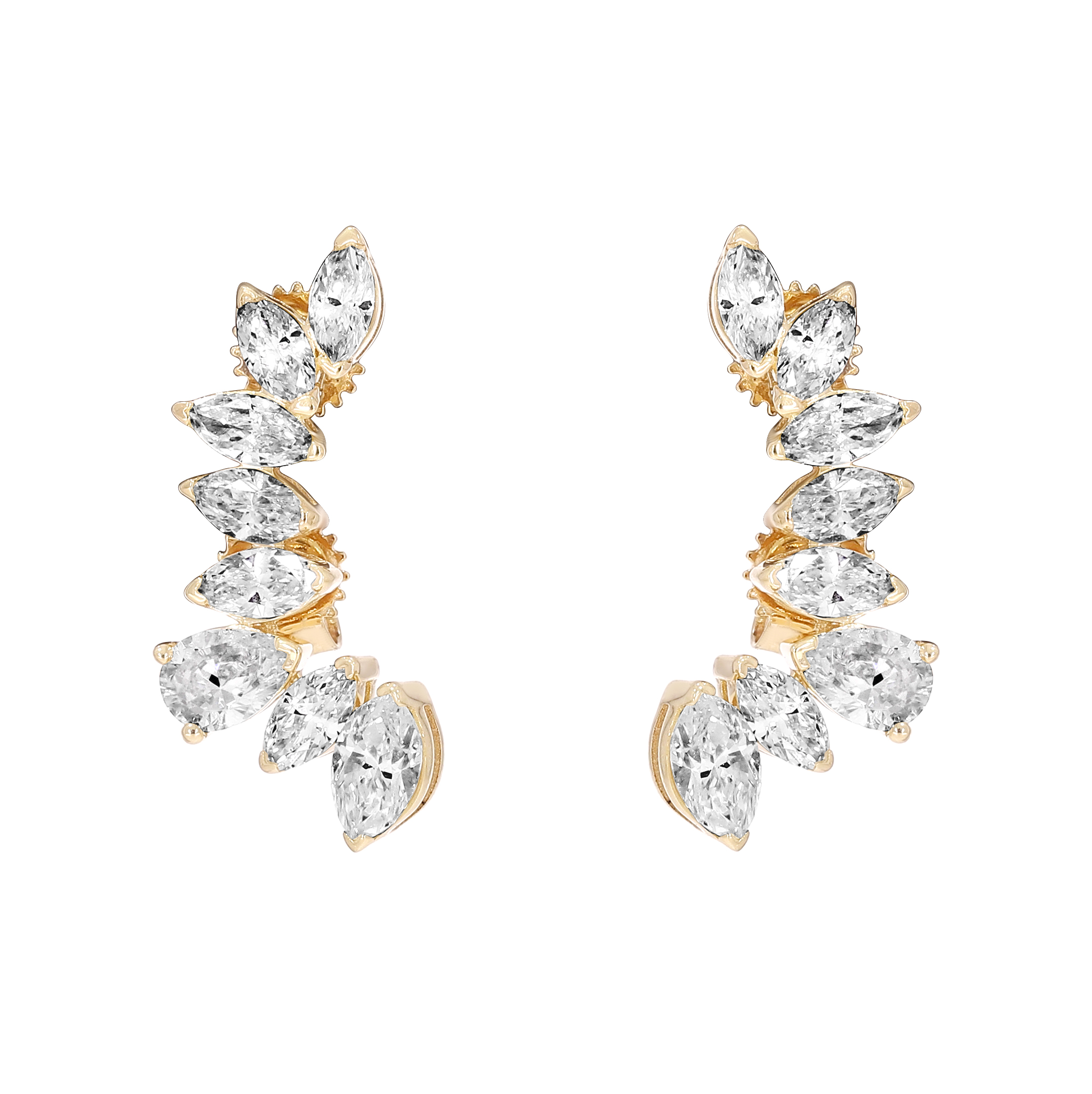 Marquise & Pear Diamond Stud Earring ER22338A